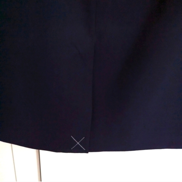 ANN TAYLOR | Factory Navy Blue Lined  Pencil Skirt Size 0 - Picture 4 of 4